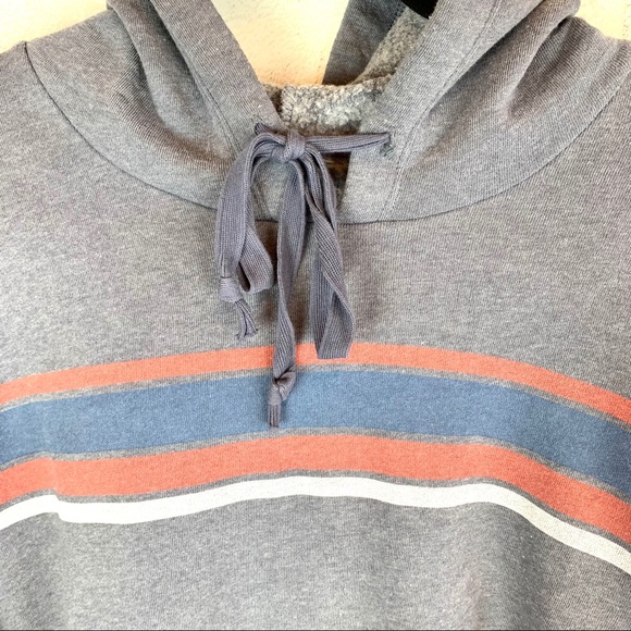 American Eagle Outfitters Ahh-mazingly Soft Hoodie Blue Stripes Sweatshirt - Picture 5 of 9